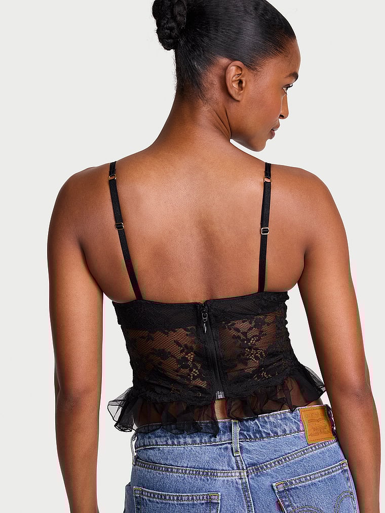 Dare to Dream Lace Ruffle Bra Top