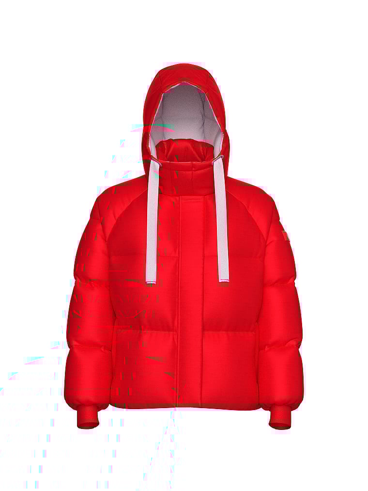 Marshmallow Cropped Puﬀer Jacket