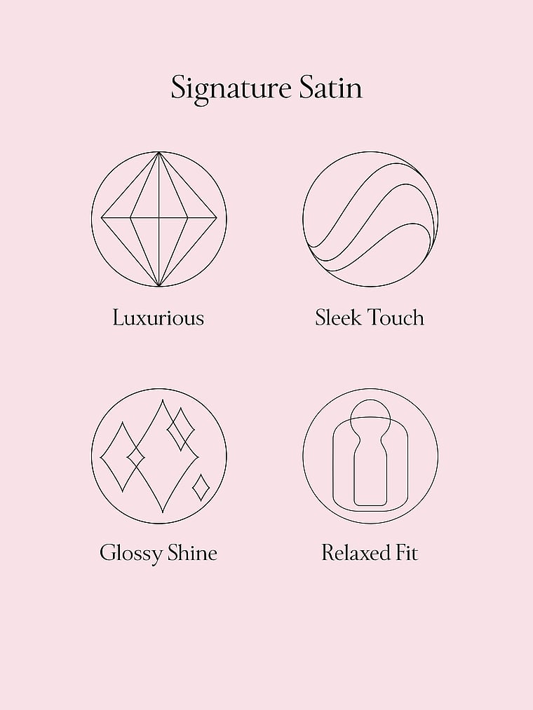 Signature Satin Long Pajama Set