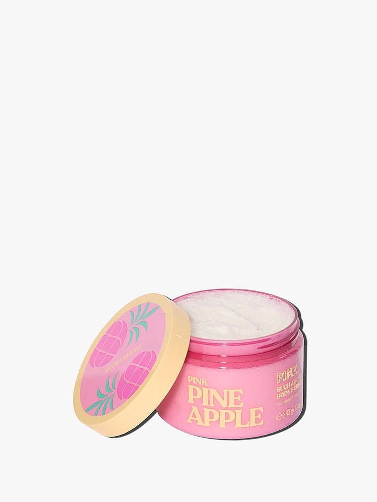 Victoria's Secret, Body Care Pink Pineapple Such a Softie Body Scrub, Pink Pineapple, onModelSide, 3 of 4