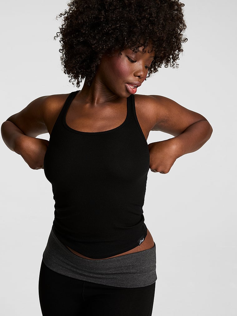 Relaxed Rib Boyfriend Tank Top