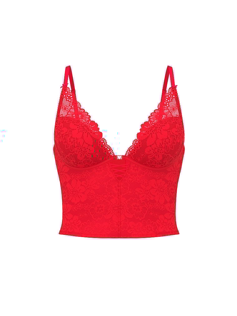 Wink Lightly Lined Plunge Corset Top