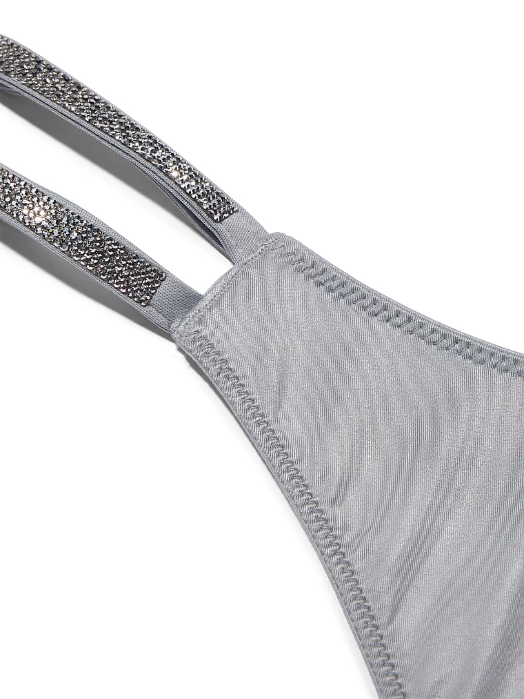 Double Shine Strap Smooth Thong Panty