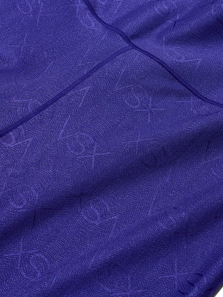 Victoria's Secret, VSX VSX LUXShine Logo Legging, Brilliant Ink, onModelBack, 2 of 5