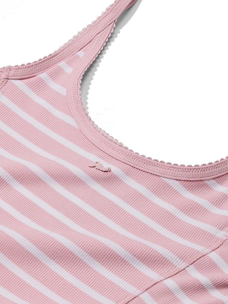 All-Day Soft Rib High-Neck Midi Dress