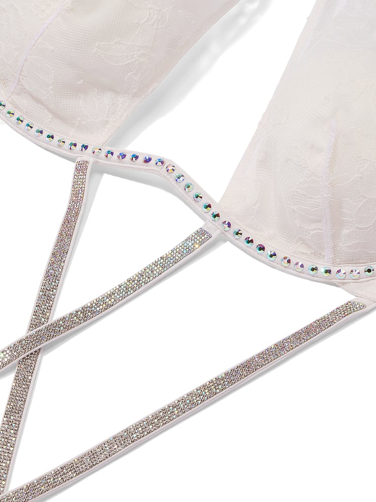 Gradient Shine Strappy Halter Teddy