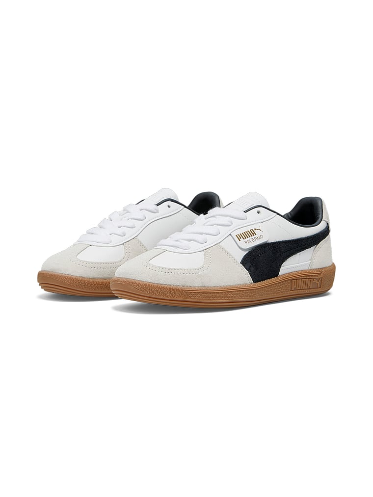Puma Palermo Leather Sneaker, White Vapor Gum, onModelFront, 1 of 4