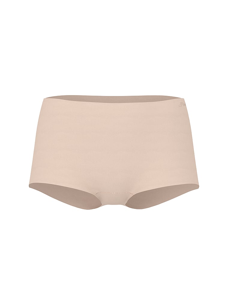 PINK No-Show Boyshort Panty, Marzipan, offModelFront, 3 of 5