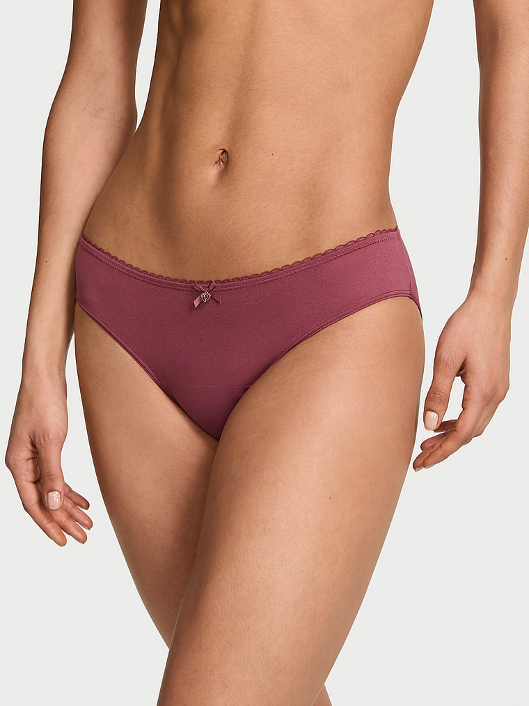 Victoria's Secret, Body by Victoria Smooth Period Bikini Panty, Morning Rose, onModelFront, 1 of 3 Nikita  is 5'10" and wears Small
