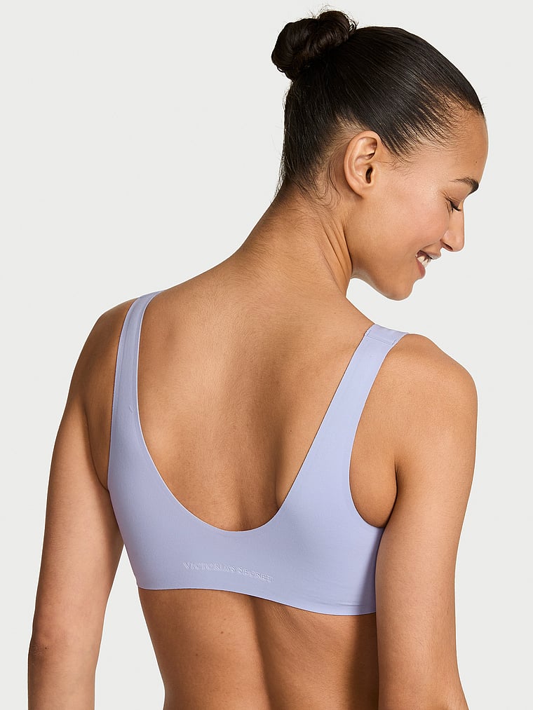 Victoria's Secret, The T-shirt SlumberBra™, Icy Lavender, onModelBack, 2 of 3 Nikita  is 5'10" and wears 34B or Small