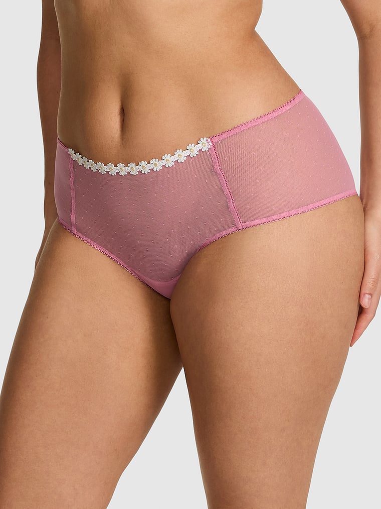 PINK PINK Wink™ Cheeky Panty, Cashmere Rose, onModelFront, 1 of 3 Breanna is 5'8" and wears Large