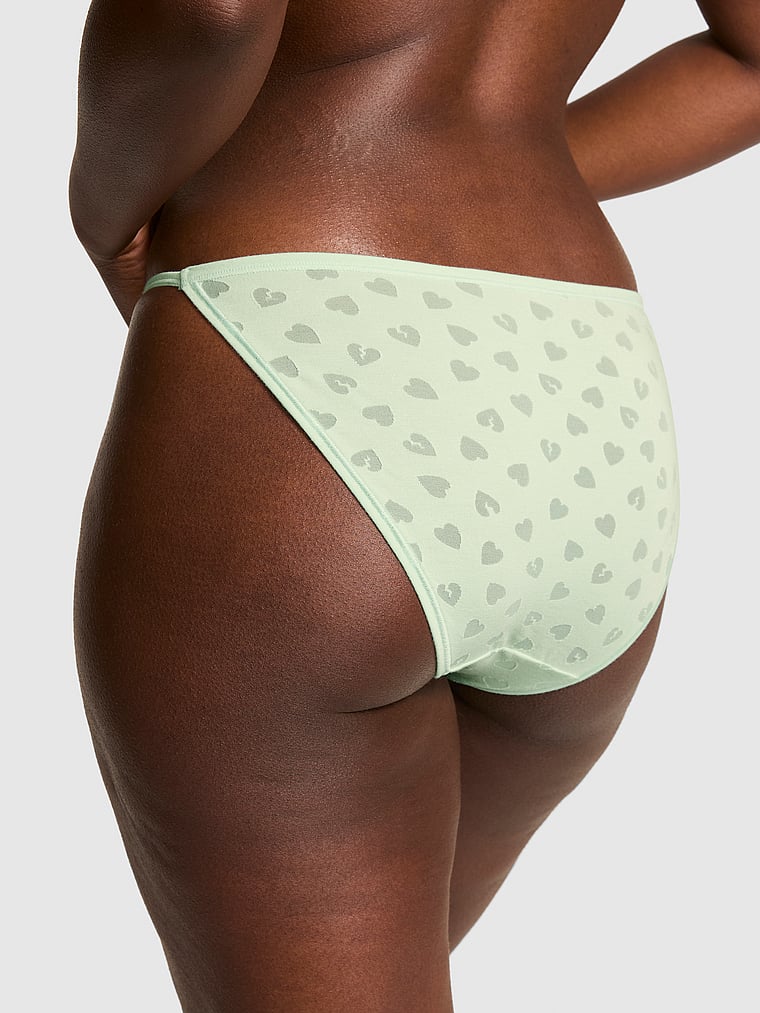 PINK Cotton String Bikini Panty, onModelBack, 2 of 3