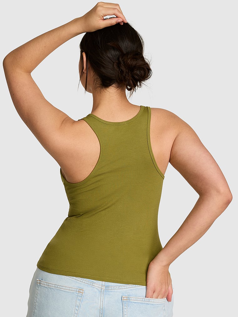 Relaxed Rib Boyfriend Tank Top