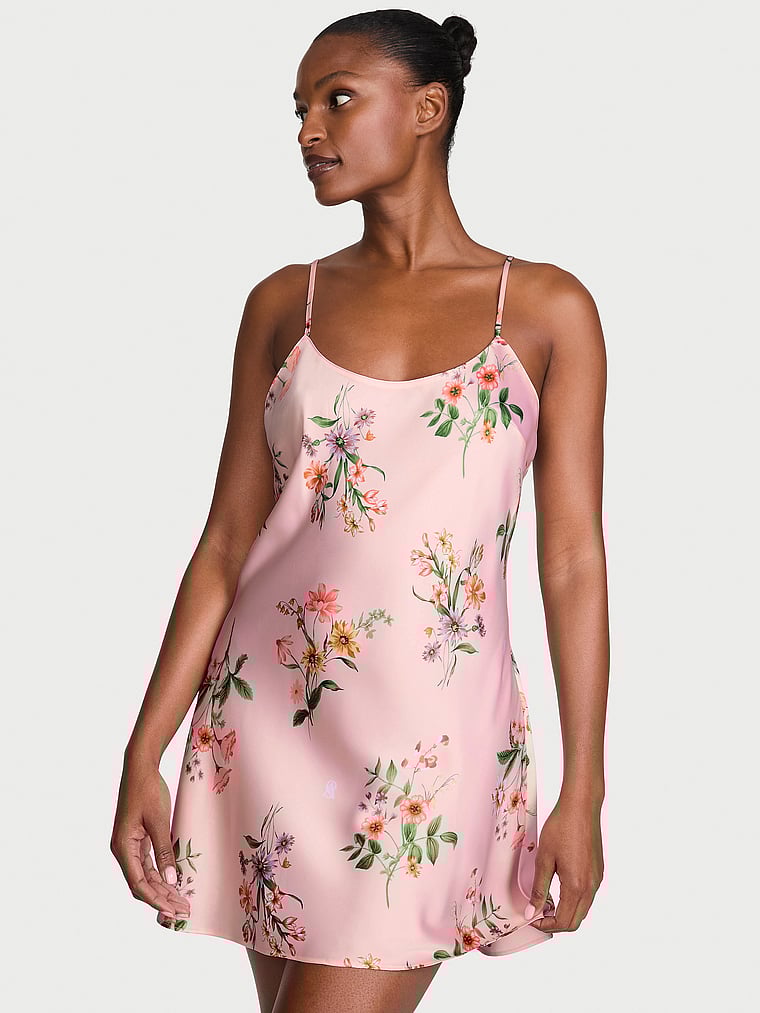 Signature Satin Slip Dress