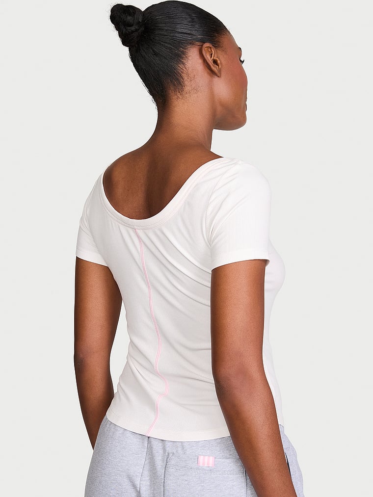 VS Iconic Rib Scoop Tee