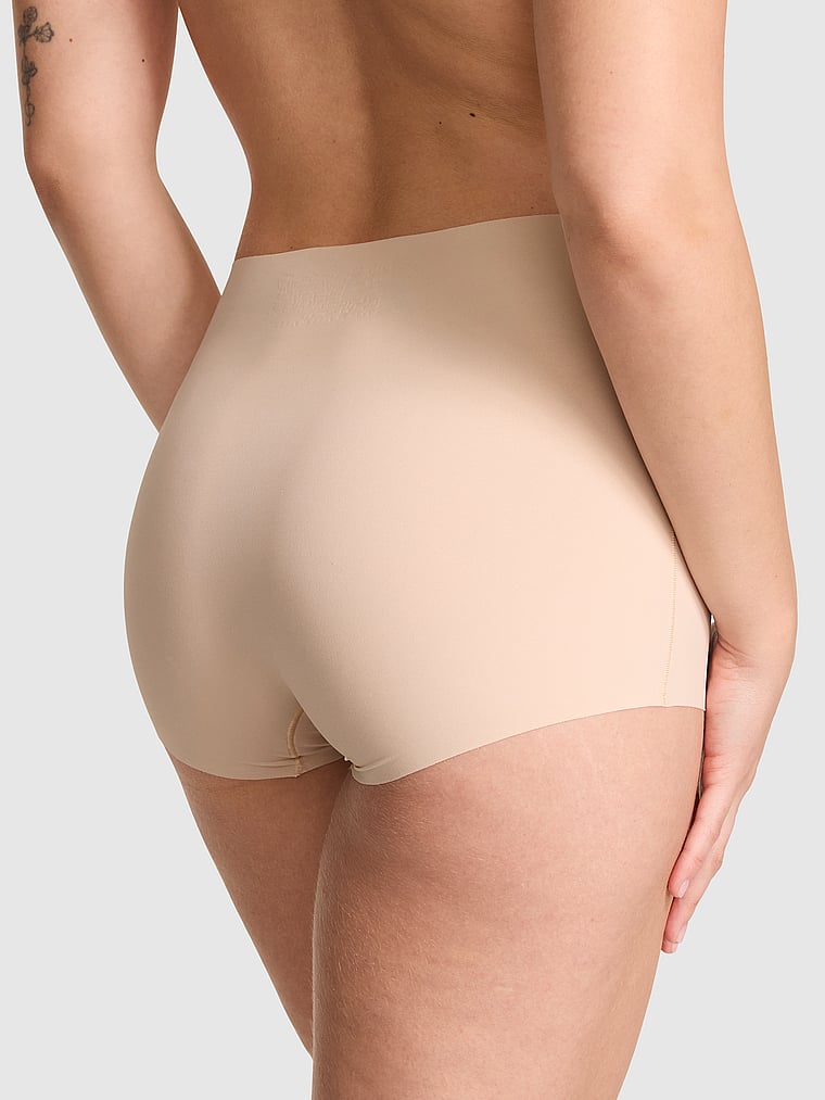 PINK No-Show Boyshort Panty, Marzipan, onModelBack, 2 of 5 Taylor is 5'8" and wears Small