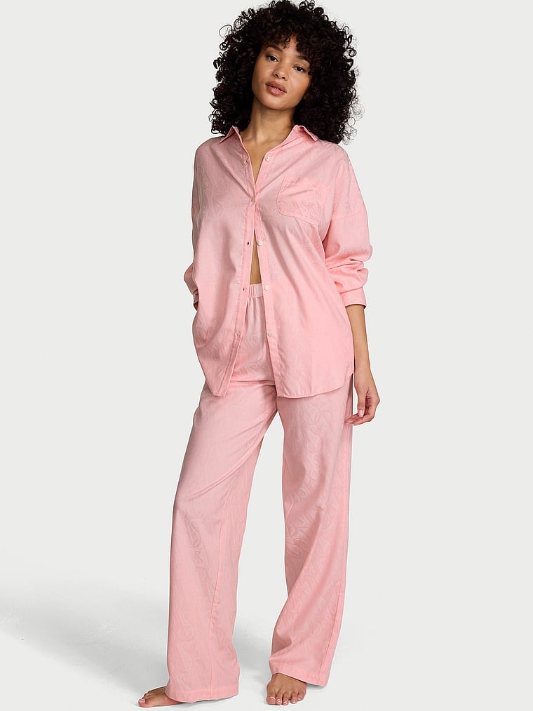 Modal-Cotton Long Pajama Set
