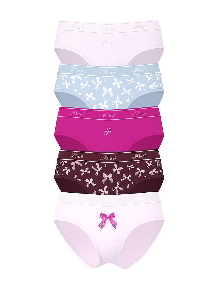 5-Pack Logo Cotton Hiphugger Panties