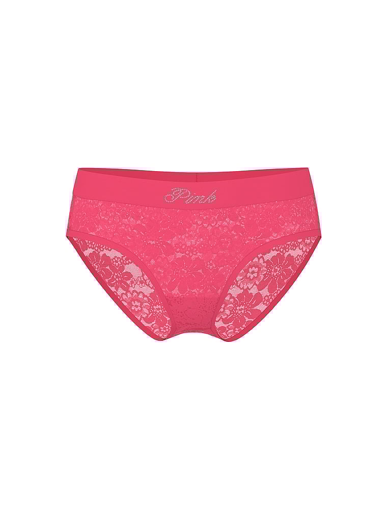 Logo Lace Hiphugger Panty