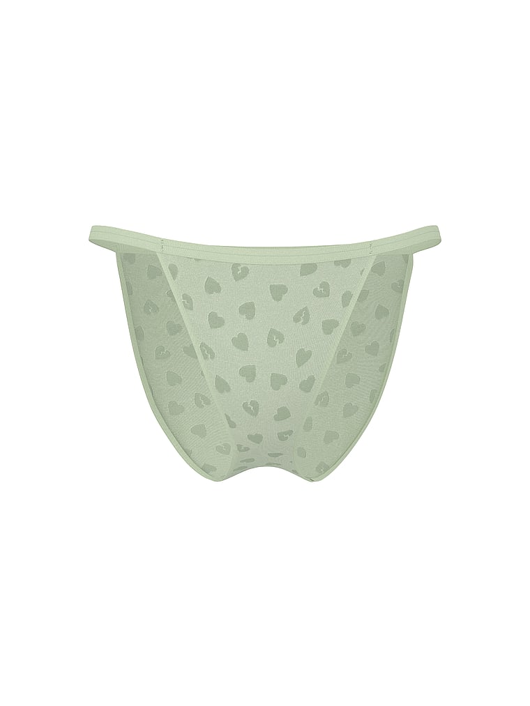 PINK Cotton String Bikini Panty, offModelFront, 3 of 3