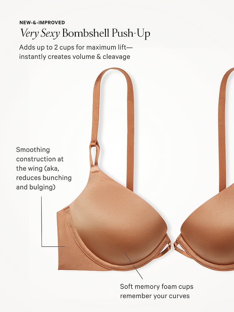 Bombshell Add-2-Cups Lace-Trim Push-Up Bra