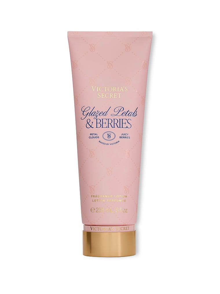 Victoria's Secret, Body Fragrance Baked by Victoria Fragrance Lotion, Glazed Petals & Berries, onModelFront, 1 of 4