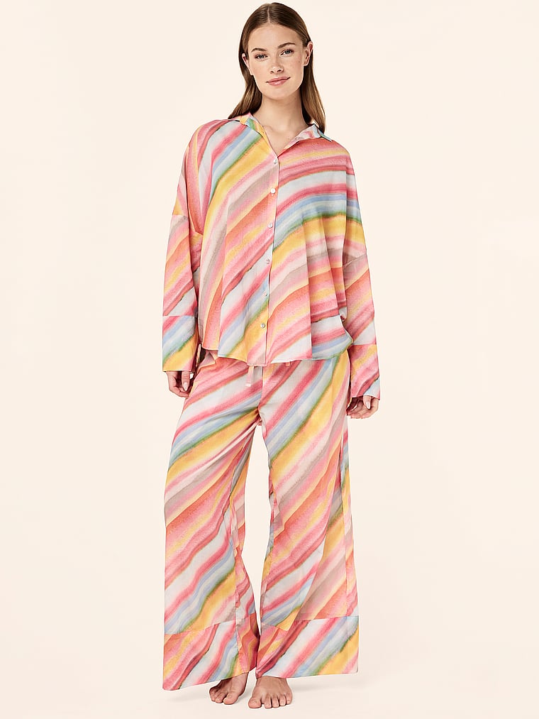 Sophie Stripe Full-Length PJ Set