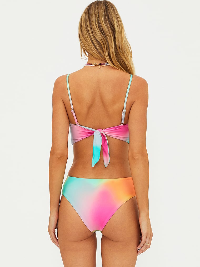 Victoria's Secret, Beach Riot Stassia One-Piece Swimsuit, Strawberry Sunset Ombre, onModelBack, 2 of 2