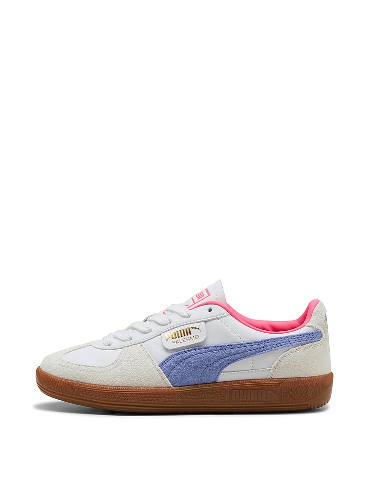 Puma Palermo Sneaker, White Intense Lavender, onModelSide, 3 of 4