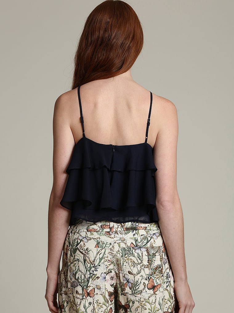 Ruffle Halter Neck Top