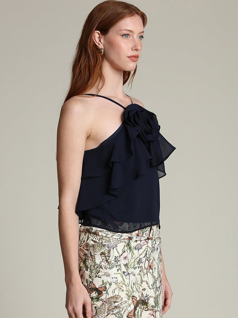 Ruffle Halter Neck Top