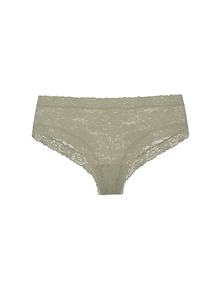 PINK PINK Wink™ Cheeky Panty, Slate Green, offModelFront, 3 of 3