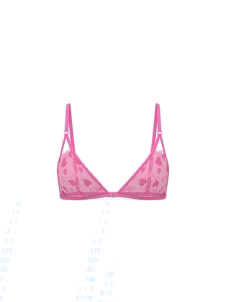 PINK Wink PINK Wink™ Unlined Triangle Bralette, Pink Balloon, offModelFront, 4 of 4