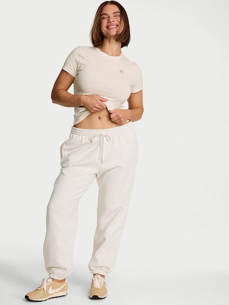 Брюки Iconic Sweatpant, флис — Victoria's Secret — фото 1