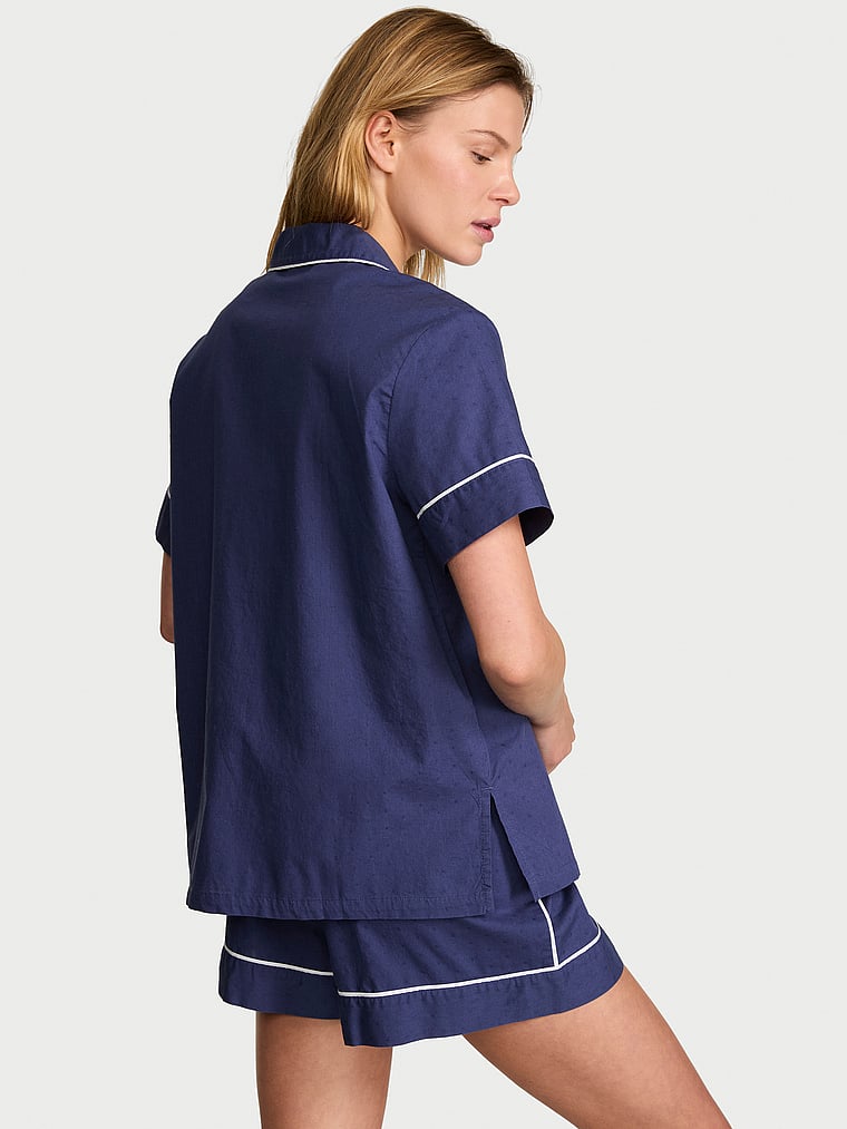 Victoria's Secret, Victoria's Secret Heritage Cotton Short Pajama Set, onModelBack, 2 of 4