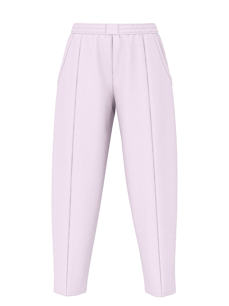 PINK Campus Fleece™ Seamed Barrel Sweatpants, Pink Tulip, offModelFront, 3 of 3
