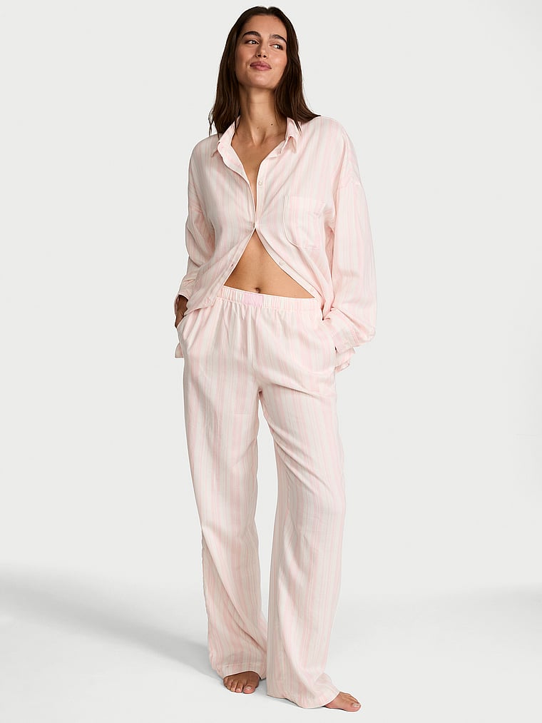 Modal-Cotton Long Pajama Set