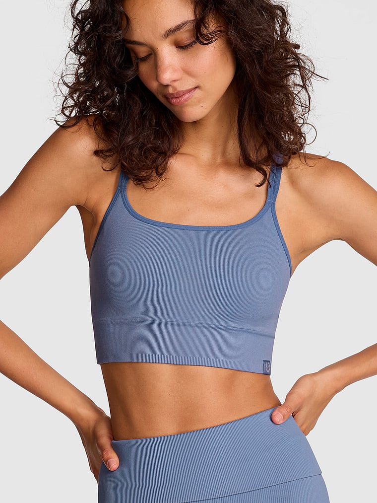 Soft Seamless Strappy Sports Bra