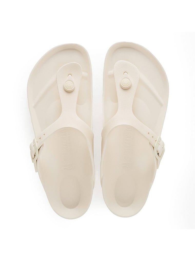 Birkenstock Gizeh Eva Sandals, Eggshell, onModelSide, 3 of 3