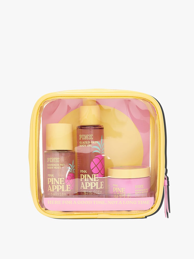 Victoria's Secret, Body Care Let's Glow Away Shimmer Travel Set, Assorted, offModelBack, 3 of 4