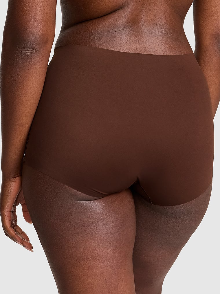 PINK No-Show Boyshort Panty, Ganache, onModelBack, 2 of 5 Fanta is 5'11" and wears Large