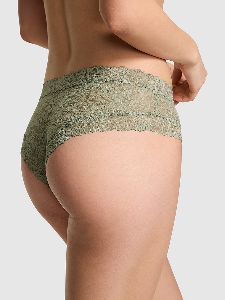 PINK PINK Wink™ Cheeky Panty, Slate Green, onModelBack, 2 of 3