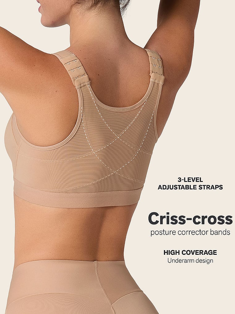 Unlined Wireless Posture Corrector Bra