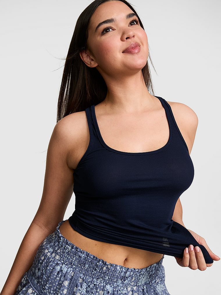 Relaxed Rib Boyfriend Tank Top
