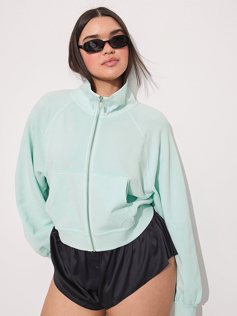 Campus Terry™ Mock-Neck Full-Zip Sweatshirt