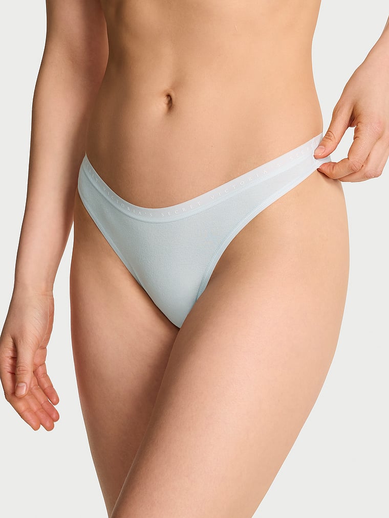 Ultra-Fine Modal High-Leg Scoop Thong Panty