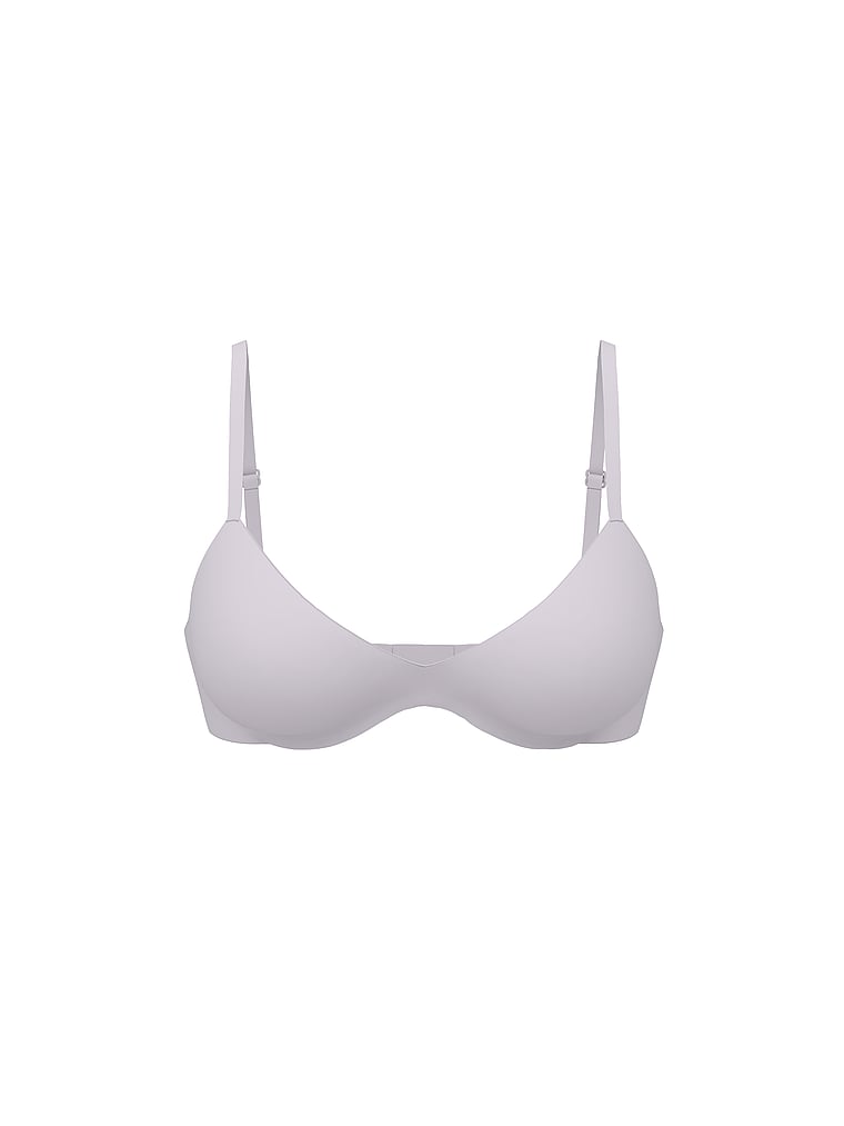 Buy FlexFactor Lightly Lined Plunge Demi Bra, Crystal Lilac - Order ...