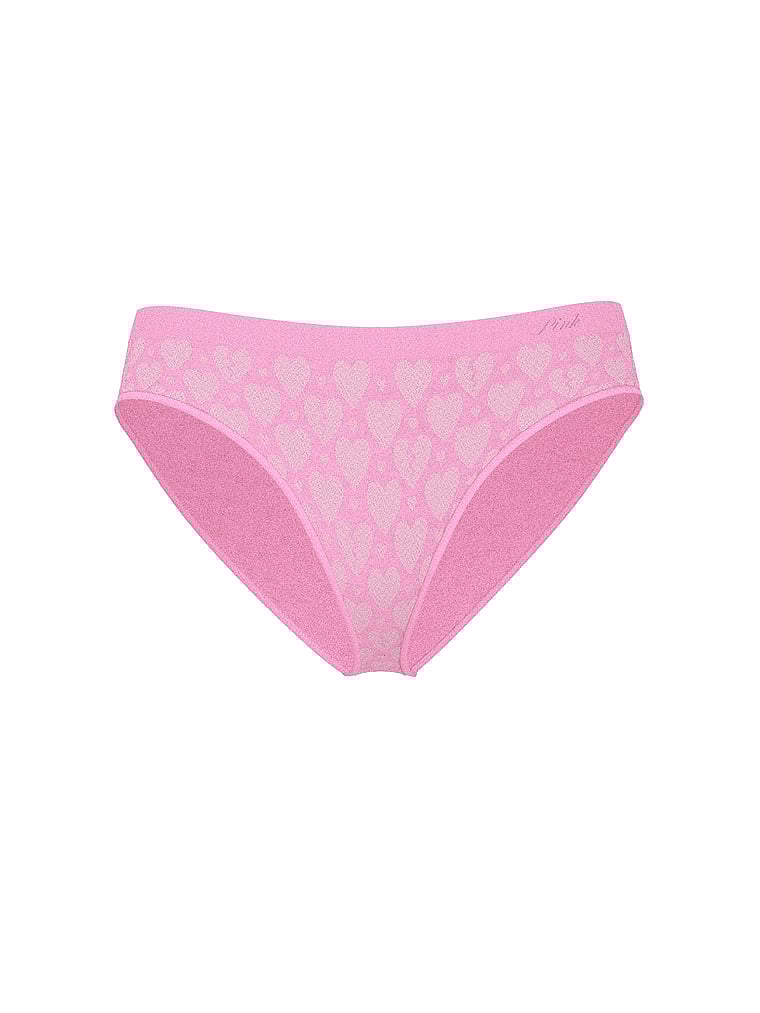PINK Seamless Bikini Panty, Pink Lollipop Broken Heart, offModelFront, 3 of 3