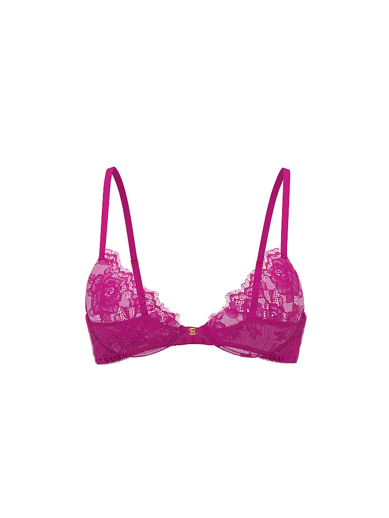 Buy Rose Lace Unlined Demi Bra, Rose Garden - Order Bras online