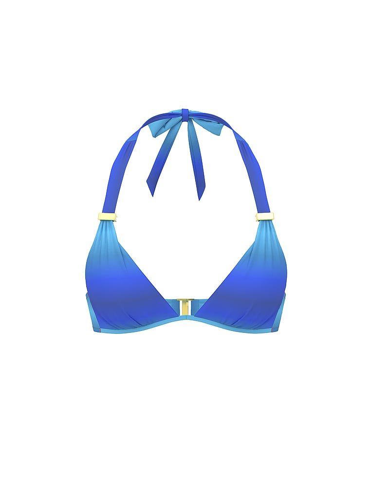 Victoria's Secret, Victoria's Secret Swim Essential Harlow Push-Up Bikini Top, Beach Ombre, offModelFront, 3 of 3